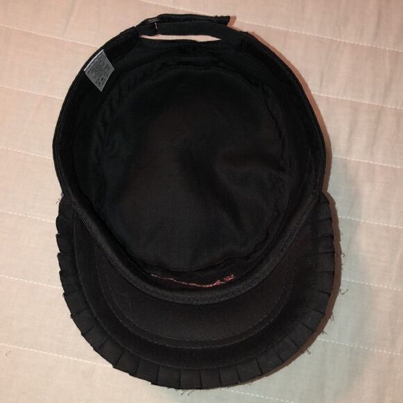 American Girl OS Black Red Embroidered Star American Girl New York Black Cap - Picture 5 of 9